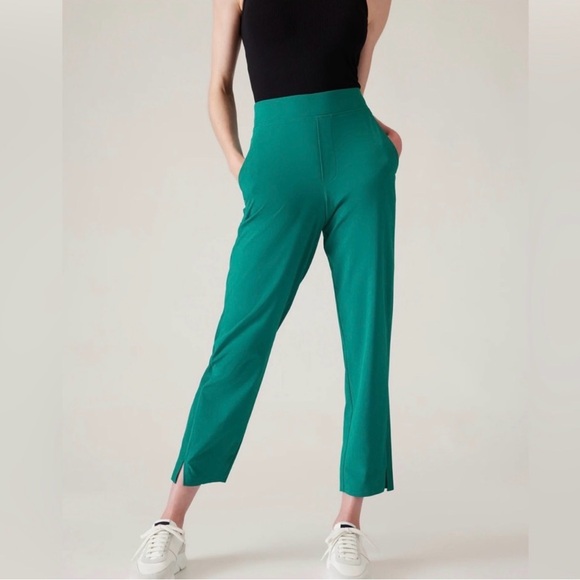 Athleta Pants - Athleta Brooklyn Ankle Pant Emerald Green Womens 4P